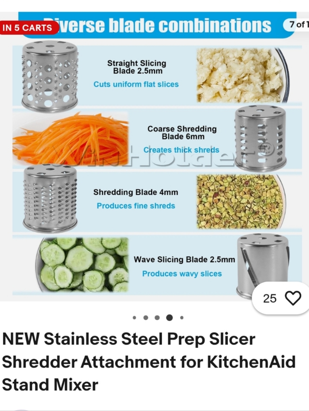 KitchenAid- Prep Slicer & Shredder Attachments